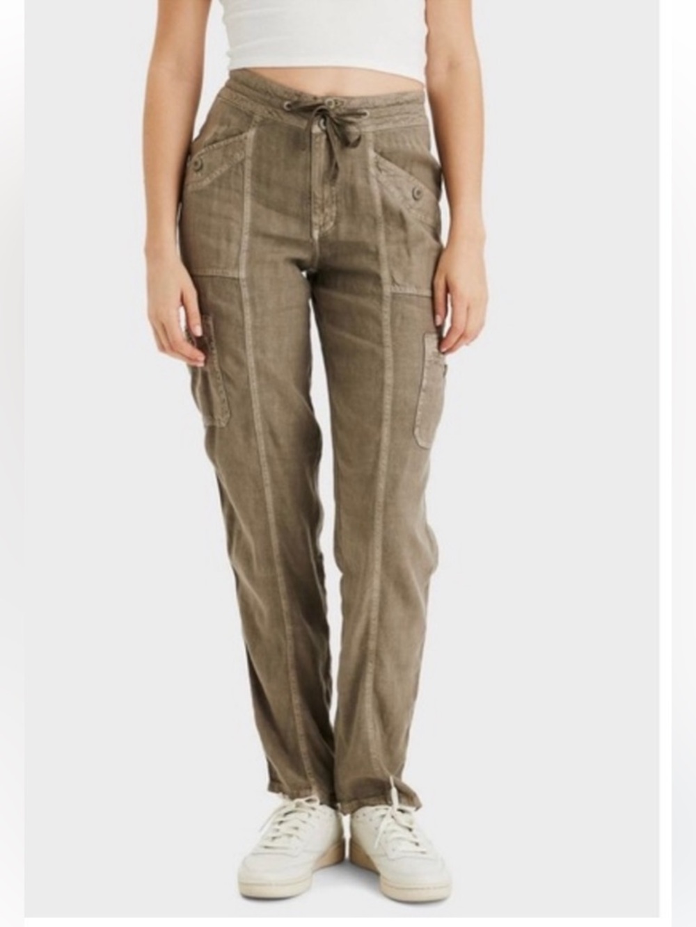 NWT American Eagle Linen Blend Pants Size 6‎ Regular